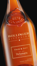 Gravure bouteille Cognac Delamain Bollinger : une réalisation MSV.