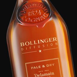 Gravure bouteille Cognac Delamain Bollinger : une r&eacute;alisation MSV.