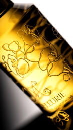 gravure sur cristal bouteille Monfleurie : une réalisation MSV.