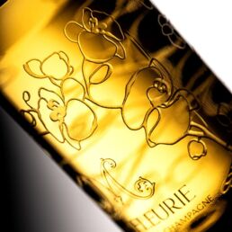 gravure sur cristal bouteille Monfleurie : une r&eacute;alisation MSV.