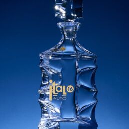 Gravure carafe Italo16, concession auto. Une r&eacute;alisation MSV.